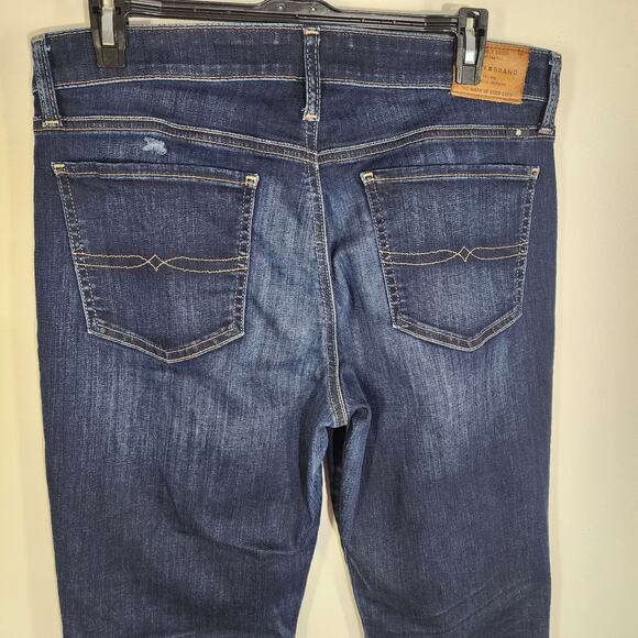 Lucky Brand Women Ankle Sweet Boot Jeans Size 12/31 Mid Rise Twilight Blue Denim - Picture 11 of 15